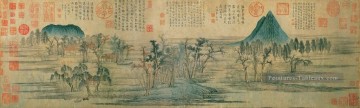  age - Zhao mengfu paysage Art chinois traditionnel